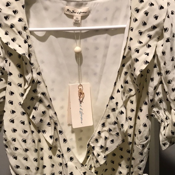 For Love & Lemons Sweetheart Wrap Mini Dress - Picture 4 of 5